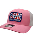 Hot Pink/White