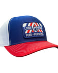 Royal / White / Red Twill Back