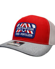 Red/White/Heather Grey