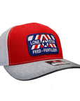Red/White/Heather Grey