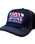Denim Navy / White Stitching