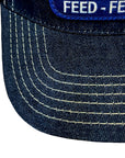Denim Navy / White Stitching