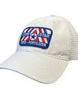 R111 Relaxed Solid White w/ RWB Patch