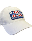R111 Relaxed Solid White w/ RWB Patch