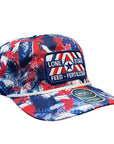 Brush Red, White, and Blue Flag Imperial Rope Cap