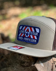 Pale Khaki / Brown 7-Panel