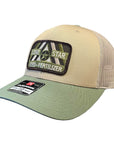 Combination Khaki/Loden with Camo Patch