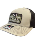 Khaki/Coffee with Camo Patch