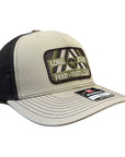 Khaki/Coffee with Camo Patch