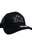 Solid Black with Black Patch