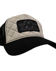 Quilted Grey/Black Trucker