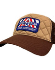 Quilted Khaki/Brown RWB Trucker