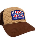 Quilted Khaki/Brown RWB Trucker