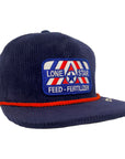 Navy Corduroy / Red