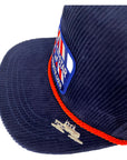 Navy Corduroy / Red