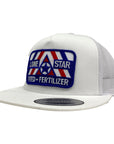 White YP Flatbill w/ Large RWB Patch