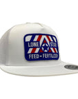White YP Flatbill w/ Large RWB Patch