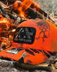 Kryptek Inferno / Blaze Orange 112PFP with Black Patch