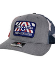 Heather Grey/American Flag
