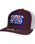Maroon/White