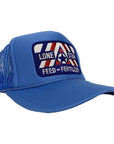 Columbia Blue 80's Foam Trucker