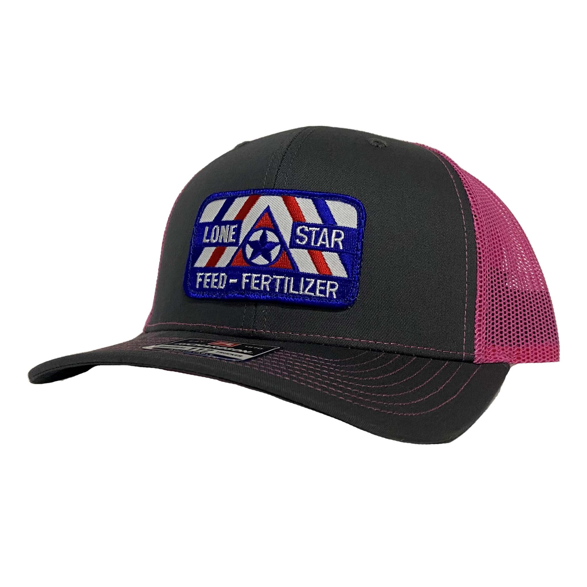 Charcoal / Neon Pink Lone Star Feed Apparel