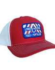 Red/White Twill Back