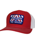 Red/White Twill Back