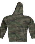 Forest Camo Midweight Hooded Sweatshirt with Camo Logo