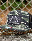 Tiger Camo / Black Flatbill