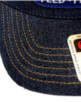 Denim Navy / Gold Stitching