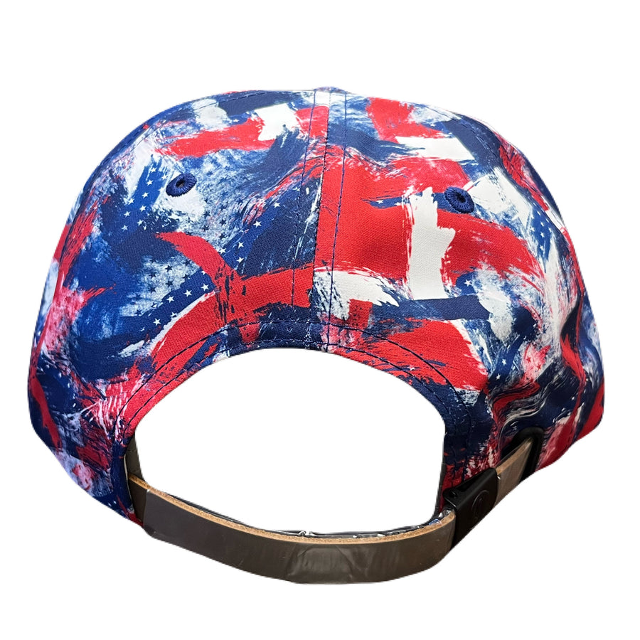 Brush Red, White, and Blue Flag Imperial Rope Cap