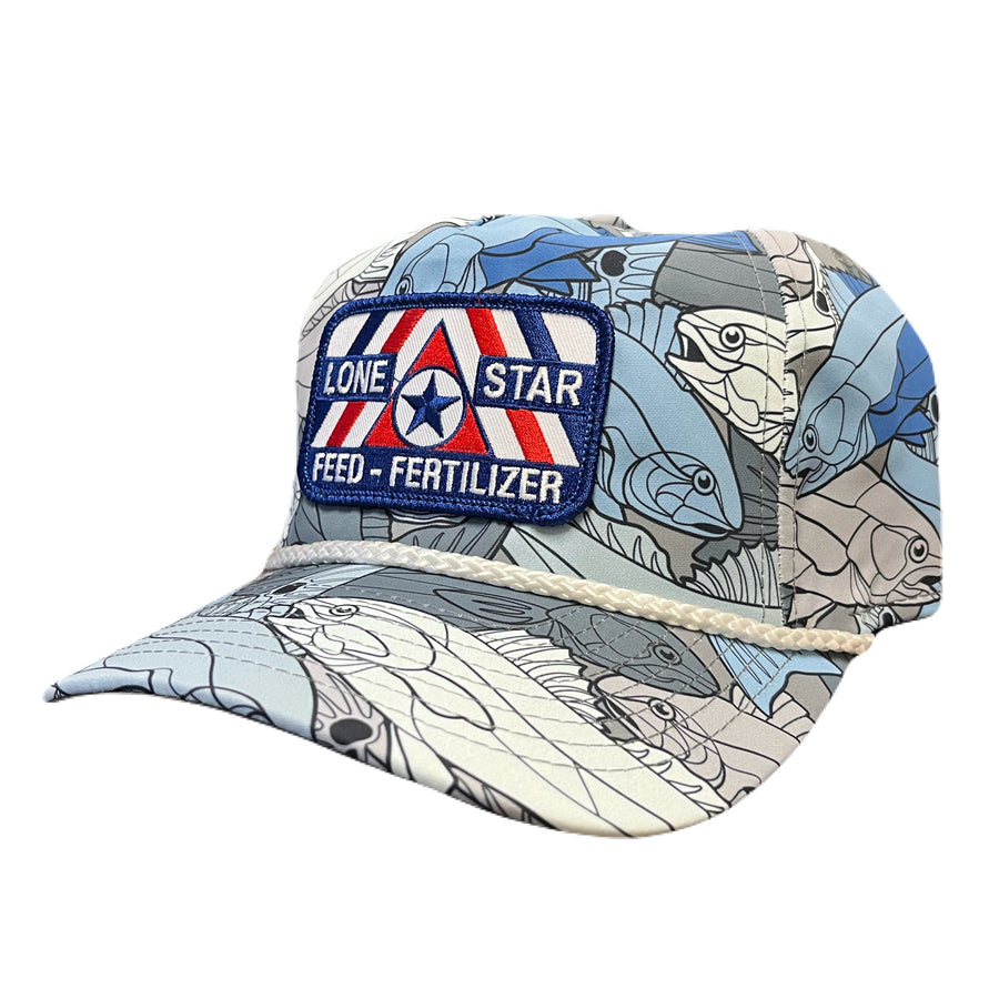 Fish Print Imperial Rope Cap