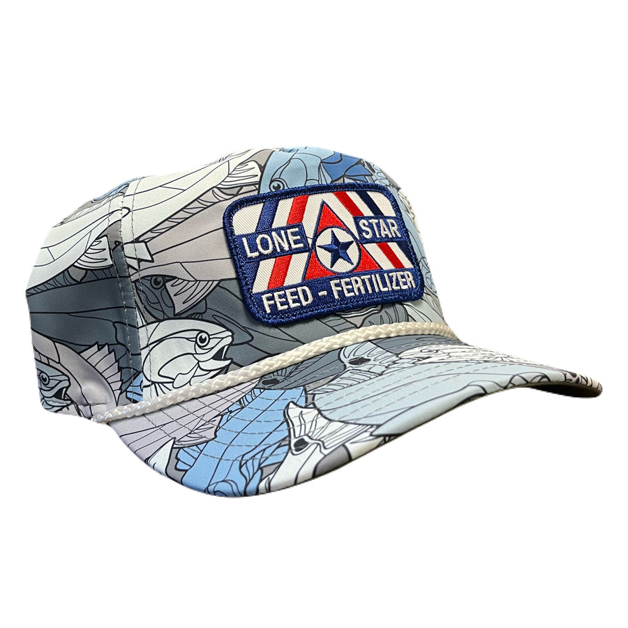 Fish Print Imperial Rope Cap