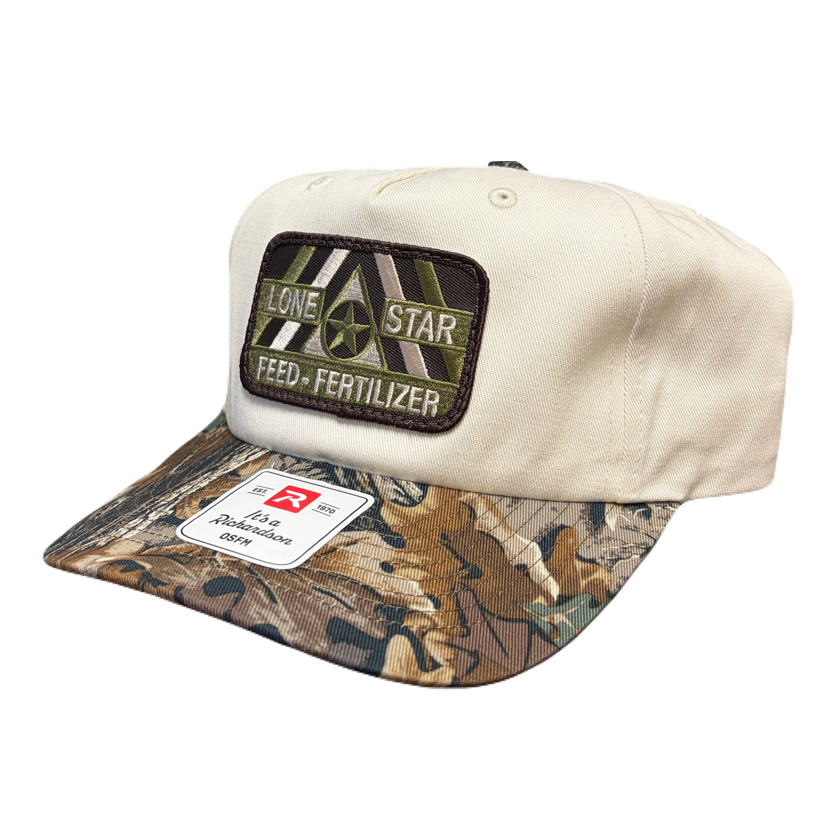 R356 Cream / Realtree Advantage Twill w/ Camo Patch