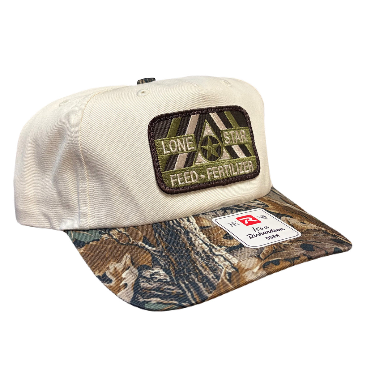 R356 Cream / Realtree Advantage Twill w/ Camo Patch