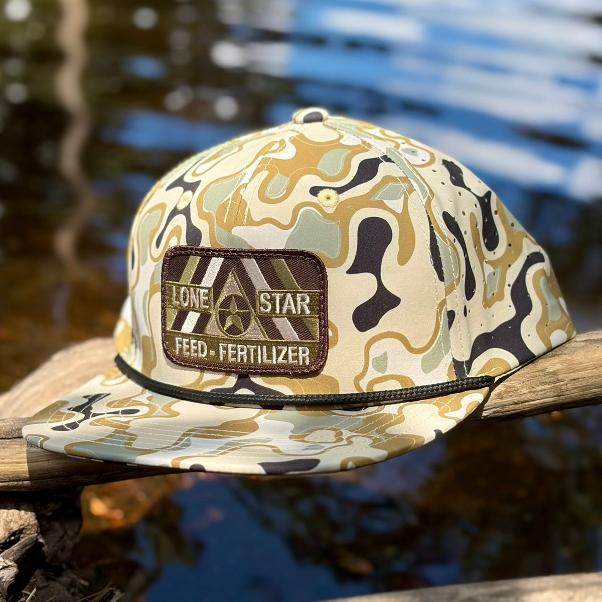Sobro "The Show" Laser Perforated Willis Camo Tan Buckwood Cap SHOW5-22