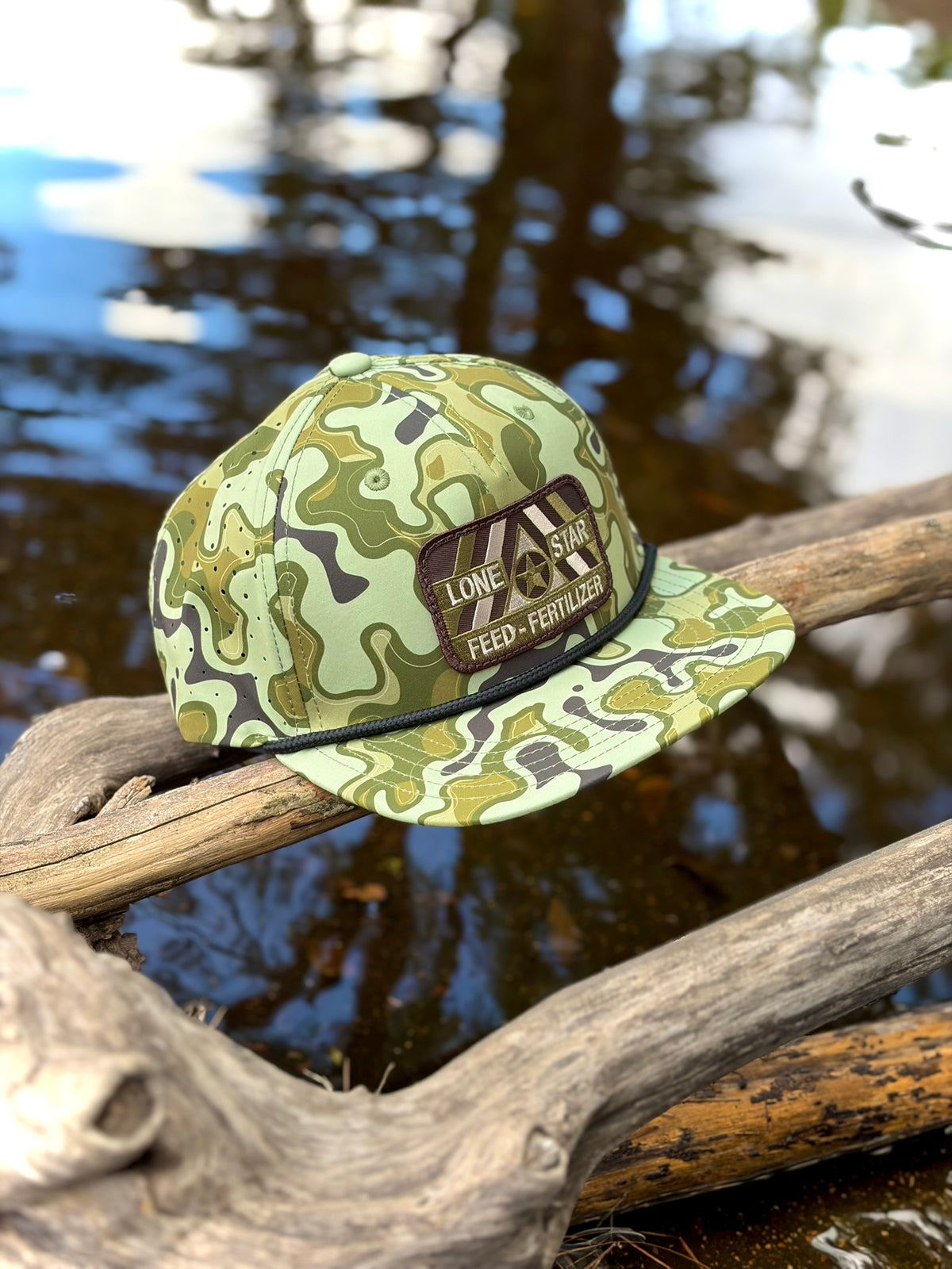 Sobro "The Show" Laser Perforated Willis Camo Green 1974 Buck Cap SHOW5-21