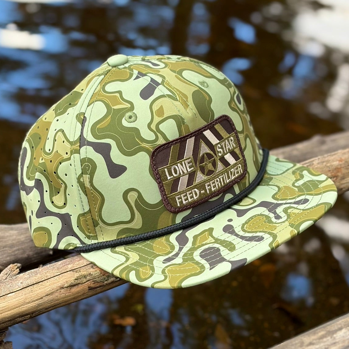 Sobro "The Show" Laser Perforated Willis Camo Green 1974 Buck Cap SHOW5-21
