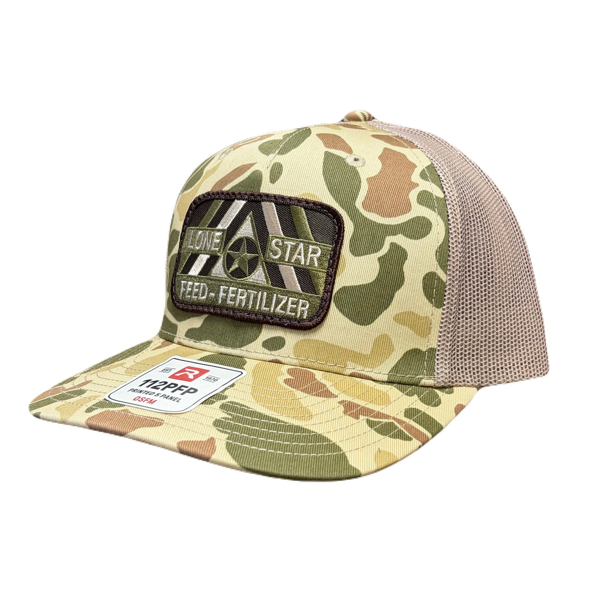 Harvest Duck Camo / Light Tan w/ Camo Patch