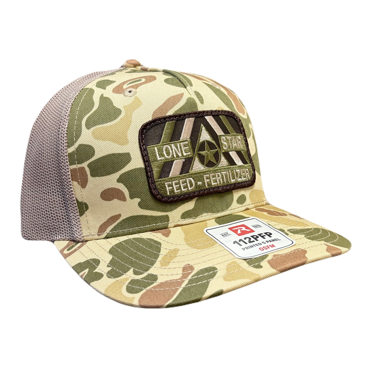 Harvest Duck Camo / Light Tan w/ Camo Patch