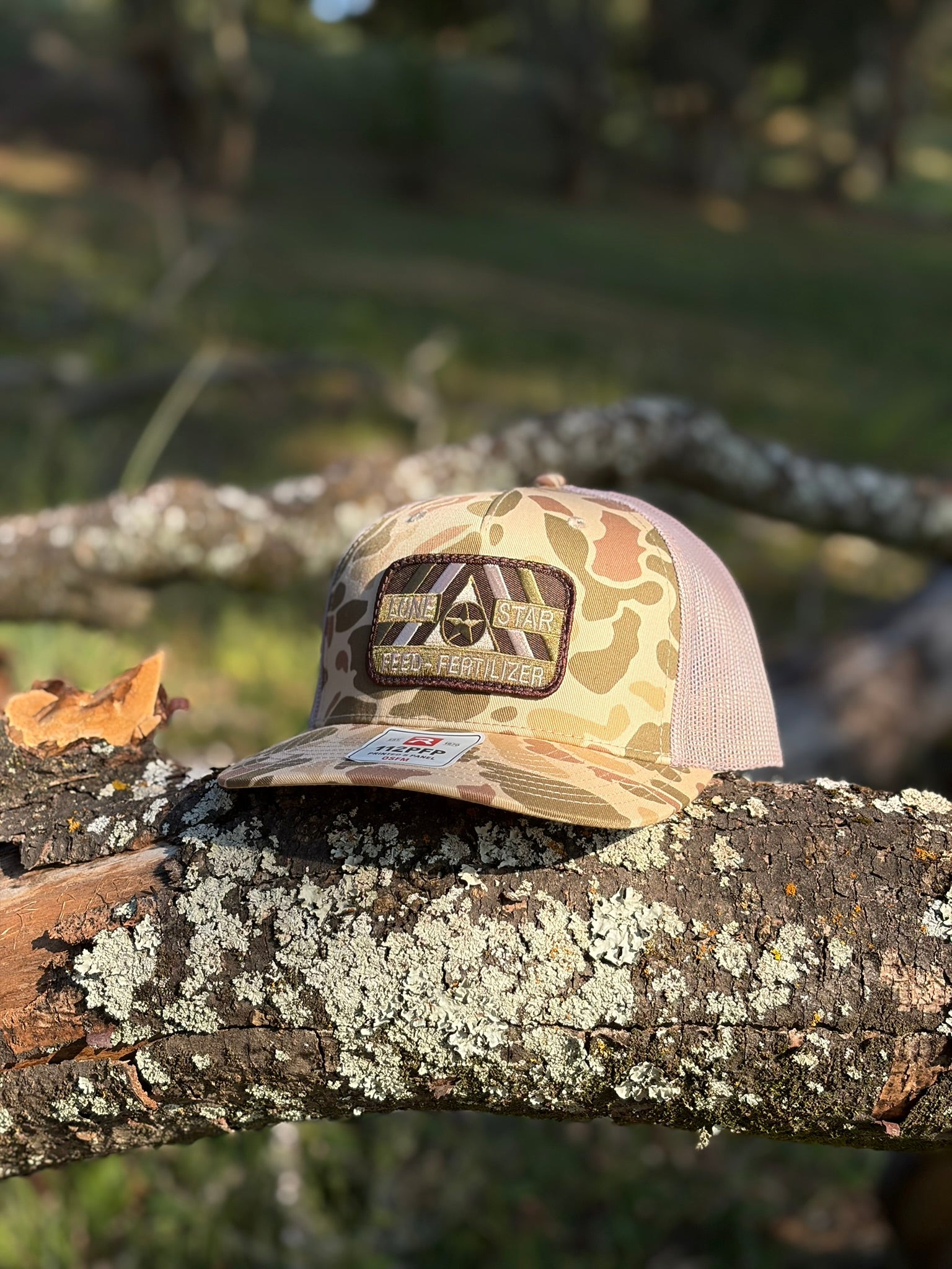 Harvest Duck Camo / Light Tan w/ Camo Patch