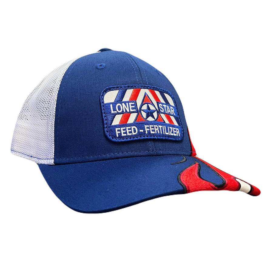 Royal/White/Flame Hat