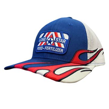 Royal/White/Flame Hat