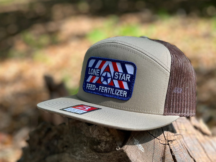 Pale Khaki / Brown 7-Panel