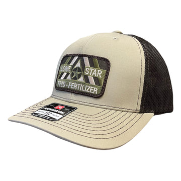 Khaki/Coffee with Camo Patch