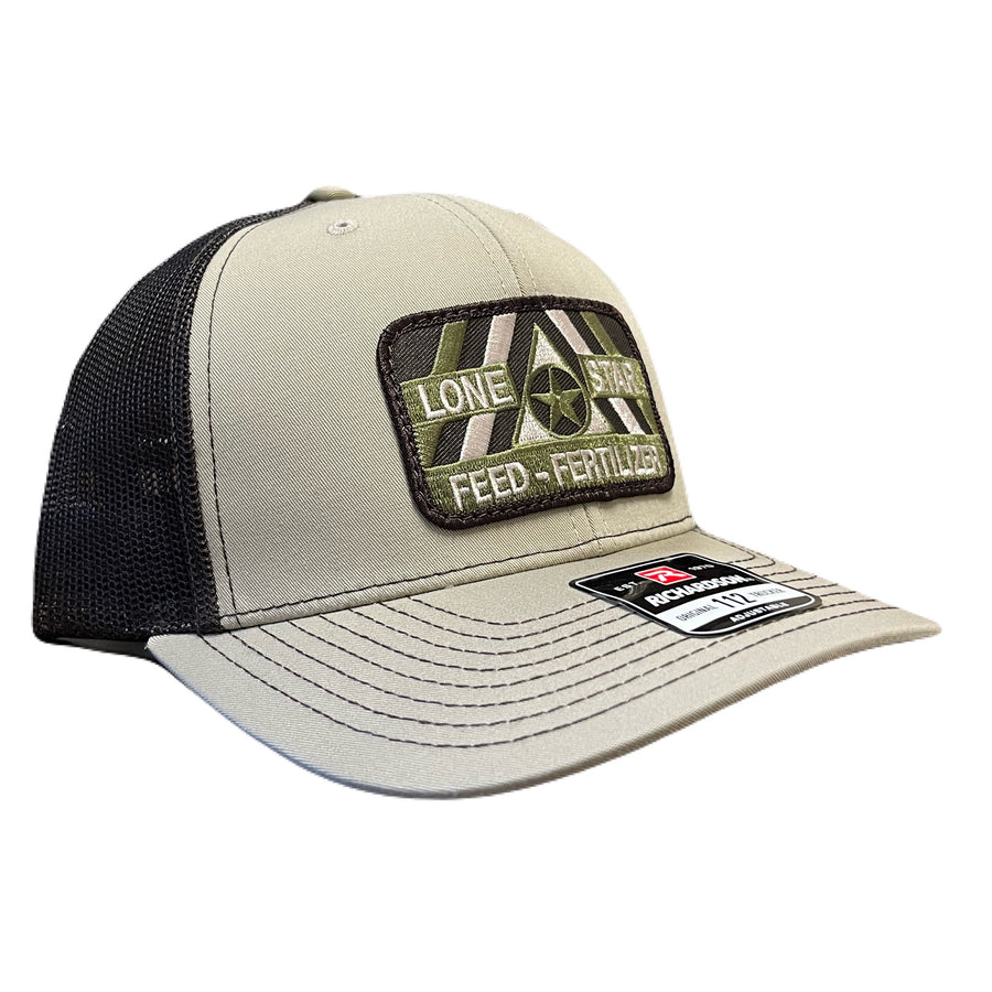 Khaki/Coffee with Camo Patch
