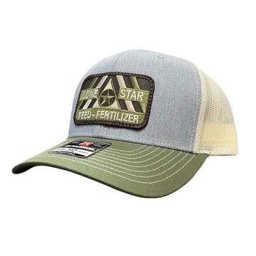 Heather Grey/Birch/Army Olive 112 with Camo Patch