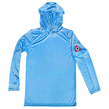 Columbia Blue Fishing Hoodie