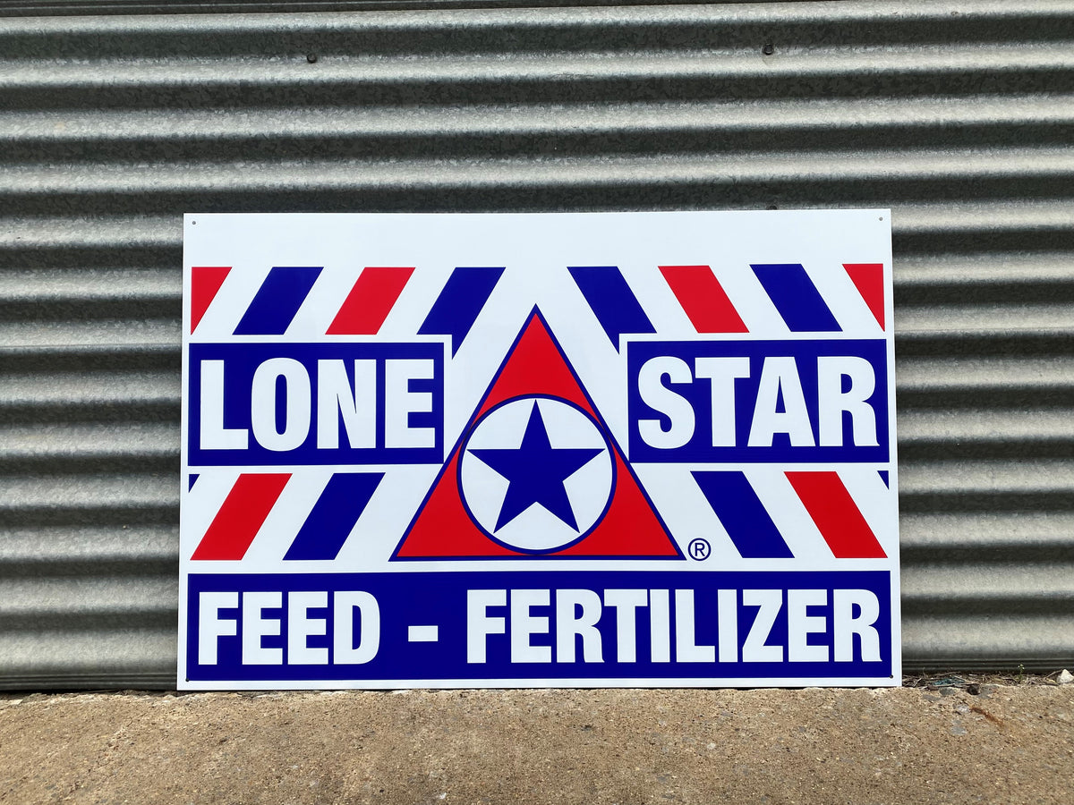 Personalized 2' x 3' Ranch Sign – Lone Star Feed Apparel
